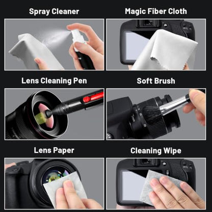 Updated Camera Lens Cleaning Kit, Camera Sensor Cleaning Kit Full Frame 10x