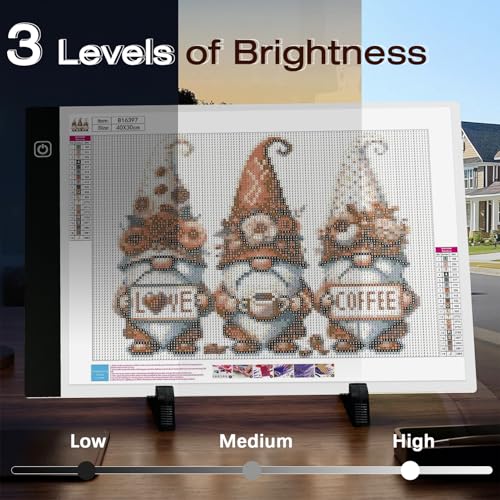FANGZH A4 Light Pad Diamond Painting Accessories Kit: 179 Pieces, Pink - color: Pink
