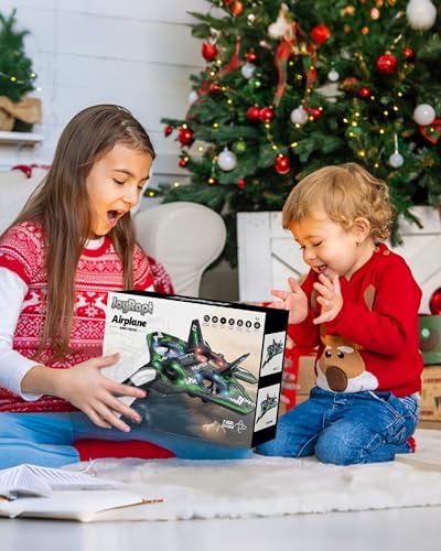 JoyRapt Drones for Kids, RC Plane, Remote Control Airplane with LED, Green - color: Green