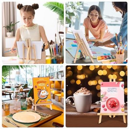 AROIC 20Pack 11.8in Wood Easels,Painting Party Easel,Canvas Holder - style: 11.8"-20p