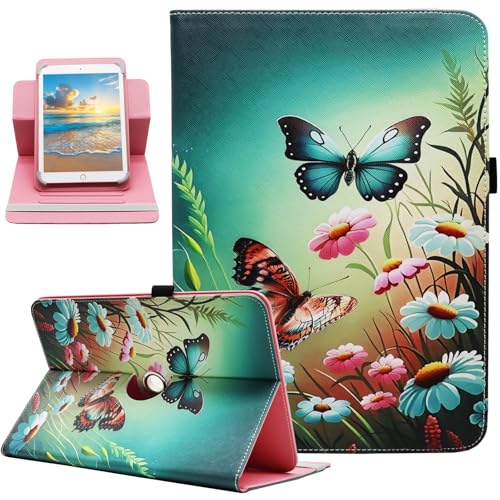Universal 10 10.1 11 Inch Android 16 15 Tablet Case Cover - color: 03 Butterfly Flowers