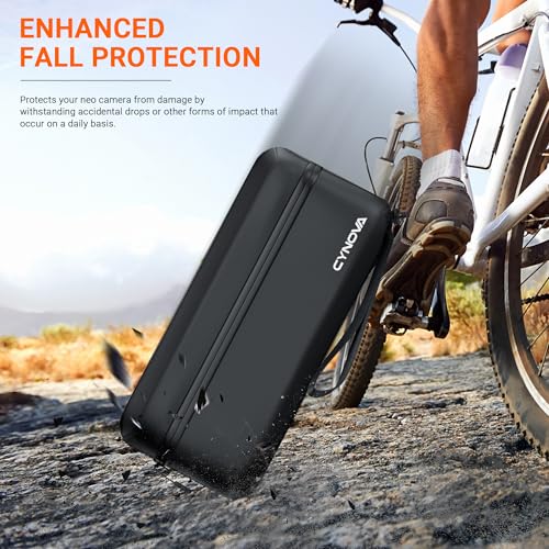 CYNOVA Carrying Bag for DJI Osmo Action 4/5 Pro, PU Storage Protective Bag