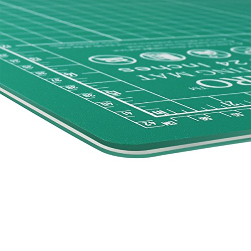 ZERRO Cutting Mat 18" x 24", Self Healing Sewing Mat Double Sided - size: 24"L x 18"W