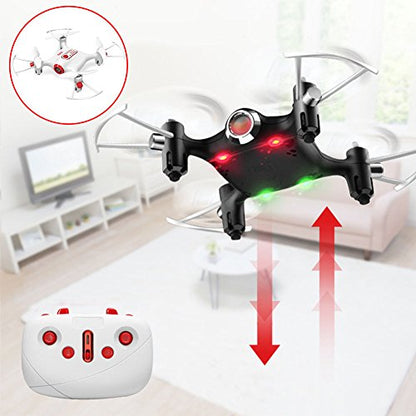 Mini RC Quadcopter, Syma X20 Pocket Drone 2.4Ghz Remote Control, Altitude Hold Headless Mode RTF (Black)