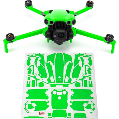 WRAPGRADE Skin Stickers Compatible with DJI Mini 5 Pro (Neon Green) - color: Neon Green