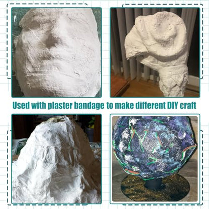 Cast Padding Soft Undercast Padding Roll Wrap 12PCS Individual Pack Cotton Padding Bandage Cast Supplies for Halloween Wrap Mask Making Bandage Art Project and Craft
