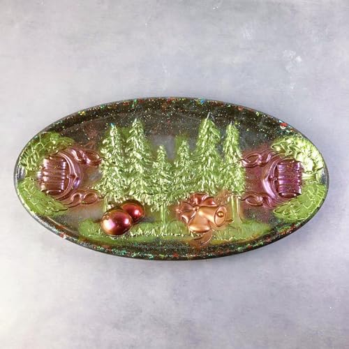 Christmas Oval Tray Home Decoration epoxy Resin Silicone Mold 8933