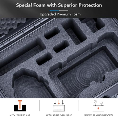 Lykus Titan AM100 Waterproof Hard Case for Potensic Atom 2/3-Axis/SE/LT - color: Black