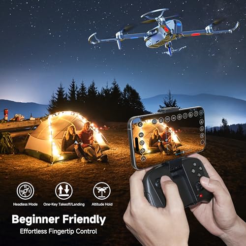 Drones with Camera for Adults 4K, Beginner RC Drone with Anti-Lost Alarm