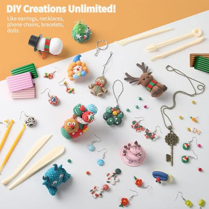 Aestd-ST Polymer Clay Kit 85 Colors, Oven Bake Modeling Clay for Kids - color: 85 Colors