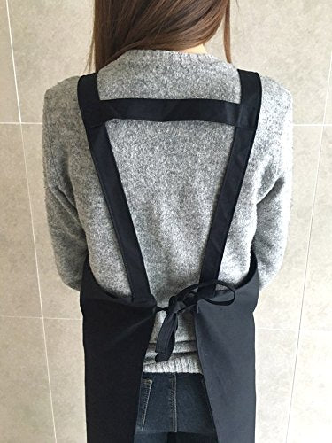 Artist apron/Long apron - Navy Blue - color: Indigo Blue