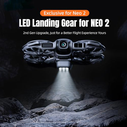 Neo2 Night Light Landing Gear for DJI Neo 2 Drone Accessories, Foldable Landing Gear Protector Kit with LED Lights Flight