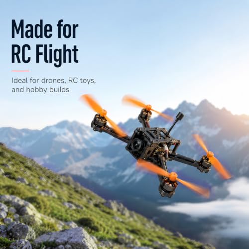 8 Pair Mini Propellers, 55mm 2-Vane, CW & CCW, Black & Orange - color: 8 Pair (Black & Orange)