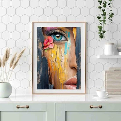 DYAIANGMU Woman Paint by Numbers Kit for Adults Beginners 19.6X15.7 inch - color: MT6141