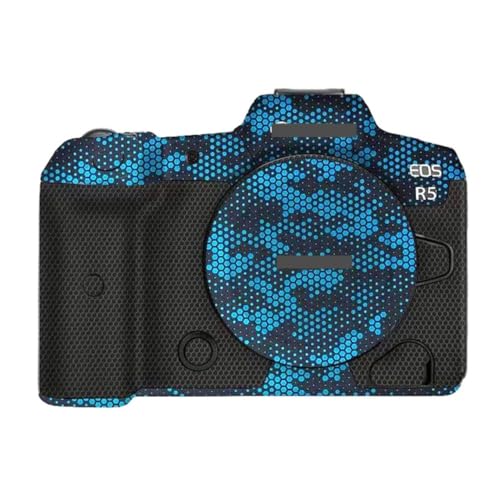 Anti-Scratch Camera Skin Wrap R5 Sticker Coat Vinly Protective Film Body Protector Decals Cover for Canon EOS R5 R 5 (Mamba Blue) - color: Mamba Blue