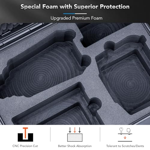 Lykus Titan MA310 Hard Case for DJI Air 3S/3 and DJI RC2/RC-N3 - color: Black