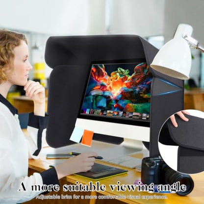 21.5 inch Display Monitor Hood Sunshade Desktop Computer Sunshade, Small - size: Small (Less Than 21.5")