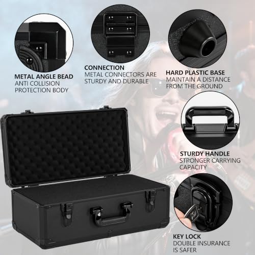 20 Inch Carrying Case with Customizable Pre-Diced Foam - size: 20.4x10.2x7.9 Inch