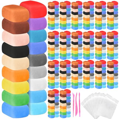 Poen 360 Pcs Air Dry Clay 24 Colors with Tools, Modeling Clay for Kids