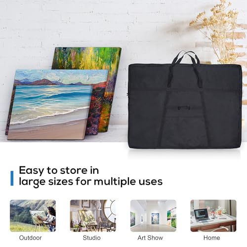 JJRING Dacron Art Portfolio Tote Bag 37'' x 49'' For 36'' x 48'' Black - size: 36''*48''