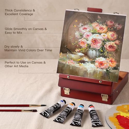 rubens Oil Paint Set 2oz 15 Colors Caroline Oil Paint for Canvas(Series B) - color: 15 Colors-B