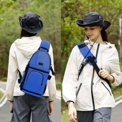 MOSISO Camera Sling Bag, Photography Shoulder Bag Compact Camera Backpack - color: Royal Blue