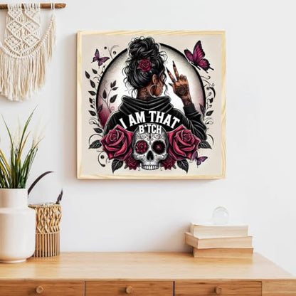 Ekuxom Gothic Paint by Numbers Kit for Adults on Canvas - color: Gothic