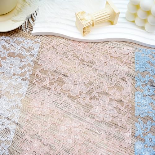 Colorful Textured Fabric Paper(lace mesh, Close to A5 size) - color: lace mesh