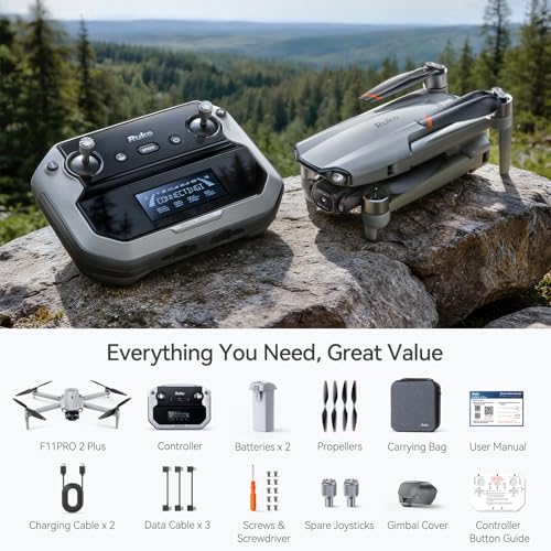 Ruko 1 Spare Battery and F11PRO 2 Plus, Drone for Adults with Camera