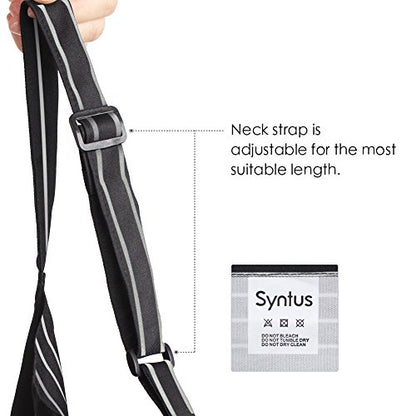 Syntus Apron for Men Women, Adjustable Cooking Kitchen Apron with 2 Pockets - color: Stripe Black Pin, style: 2 Polyester