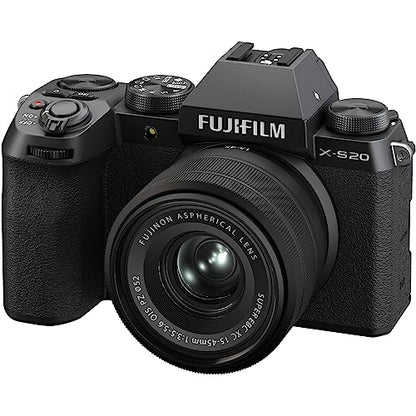 FUJIFILM X-S20 Mirrorless Camera with 15-45mm Lens & 4K Monitor Bundle