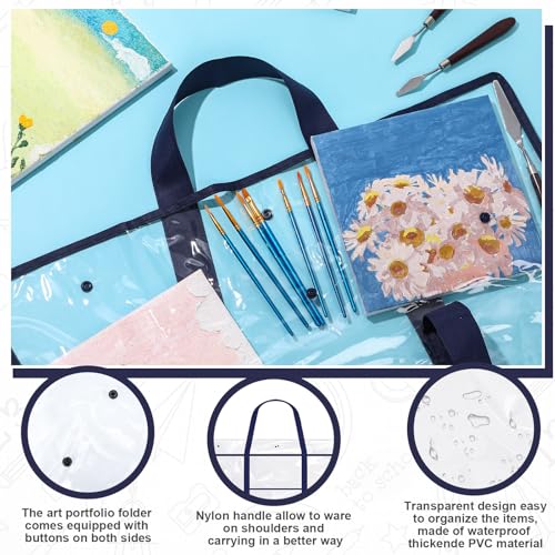 Windyun 2 Pack Bulletin Board Storage Bag 20" X 30", Poster Holder, Blue - color: Blue, size: 20" X 30"