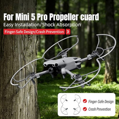 Propeller Guard for Mini 5 Pro Quick Release Removable Prop Blade Protector Compatible with DJI Mini 5 Pro Accessories