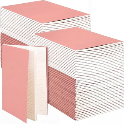 Mimorou 100 Pcs A5 Journals Notebooks Bulk,Flesh Pink,Lined - color: Flesh Pink, style: Lined