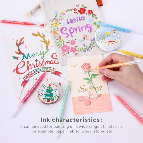 252 Pcs Acrylic Gel Pens Set, 234 Unique Colors 0.6mm Fine Point