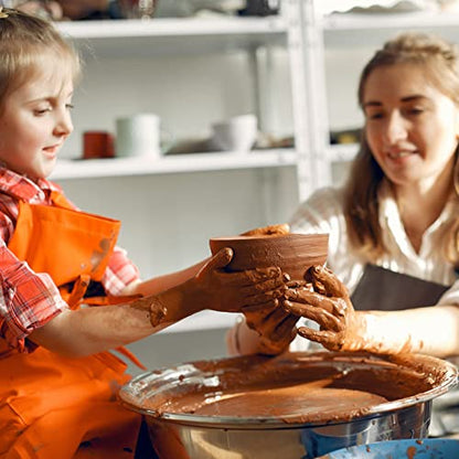 Deouss 10 lbs Terra Cotta Pottery Clay - Cone 06, Ideal for Wheel Throwing, Hand Building, Firing, Sculpting, Beginners & Advanced - size: 10 lbs