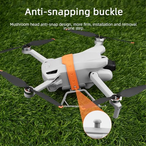 Foldable Landing Gear For DJI Mini 3 PRO/Mini 3 Drone Extension Leg Increased 25mm With Silicone Banding Strap Support Stand Tripod UAV Camera Drones Accessory - color: Gray