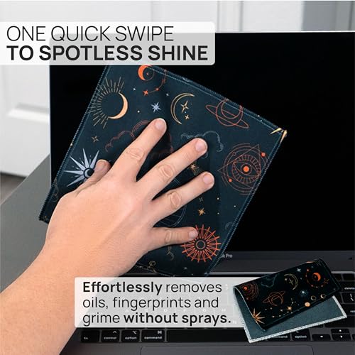 Microfiber Wholesale Quick Cloth Glasses Cleaning Cloths 8x8 Astrology - color: Astrology, size: 8"x8"