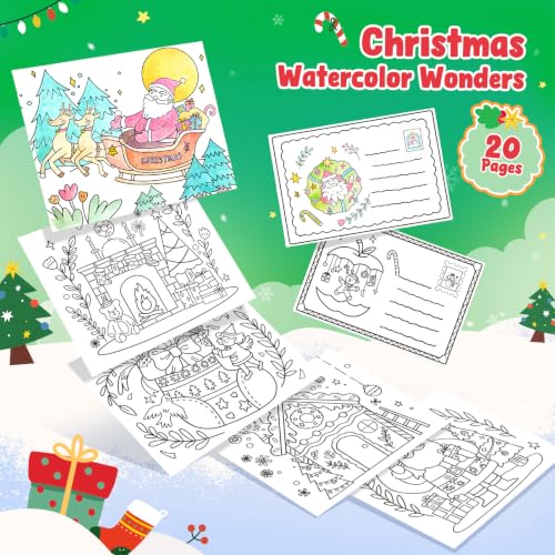 JoyCat Paint with Water Coloring Books for Toddlers (Christmas) - style: Christmas