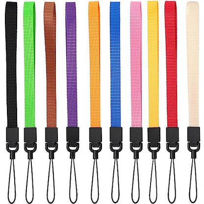 YOUOWO Wrist Lanyards 10Pcs Colorful Hand Strap (10 Colors - Combination 1) - color: 10 Colors - Combination 1