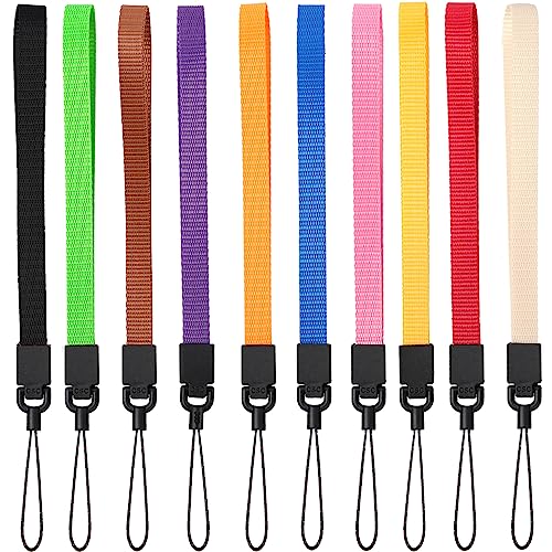 YOUOWO Wrist Lanyards 10Pcs Colorful Hand Strap (10 Colors - Combination 1) - color: 10 Colors - Combination 1