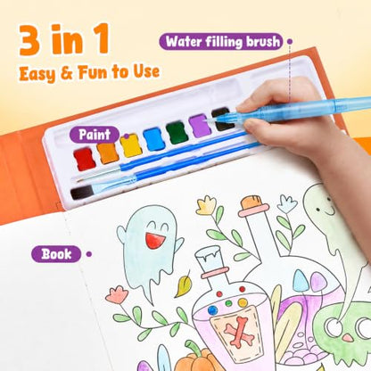 JoyCat Paint with Water Coloring Books for Toddlers (Halloween) - style: Halloween