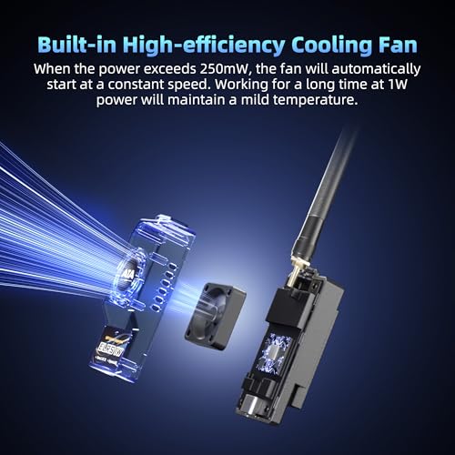 Radiolink ATA ELRS 2.4G Nano OpenTX Module, Max 1W High Power, 1000Hz Refresh Rate, Internal Cooling Fan, Compatible with T12D, T16D and Radios with Nano/Lite Module Bay (Not for JR Bay)