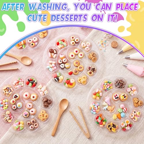 100 Pcs Large Clear Paint Tray Palette, Round - style: Round