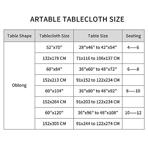 ARTABLE Clear Vinyl Tablecloth Rose Floral Print Wipeable 52 x 70 Inch - color: Rose, size: 70" x 52" (Rectangular)