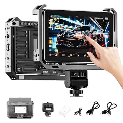 VILTROX DC-X3 6 Inch IPS Touchscreen Camera Field Monitor with Rig Cage