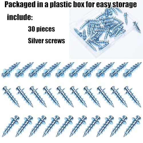 Bear Claw Screws for Wall Hanging, Double Headed Picture Hanger Screws - color: Silver