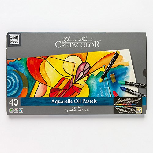 Cretacolor Watersoluble oil Pastels Aquastic Tin Set of 40