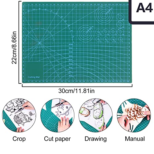 TORMEN Self-Healing Cutting Mat, Double-Sided Rotary Mat 11.81 in x8.66 in