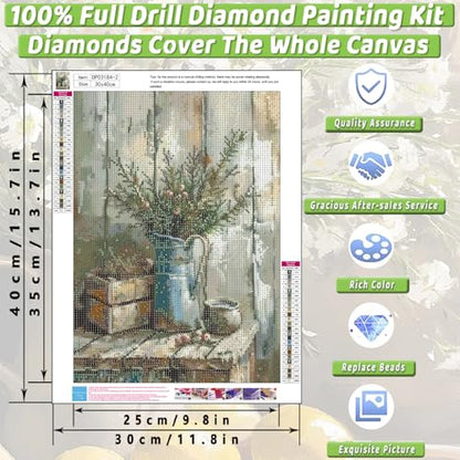 3 Pack Vase Diamond Art Kits for Adults Diamond Painting Kit for Beginner - color: DP03184
